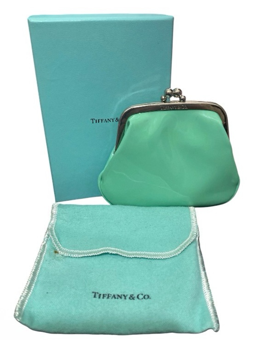Tiffany & Co. Patent Leather Kiss-Lock Coin Purse
